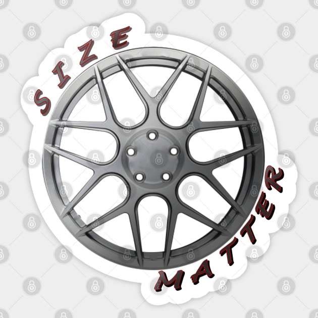 Size Matter, Wheel Type 2 Sticker by CarEnthusast